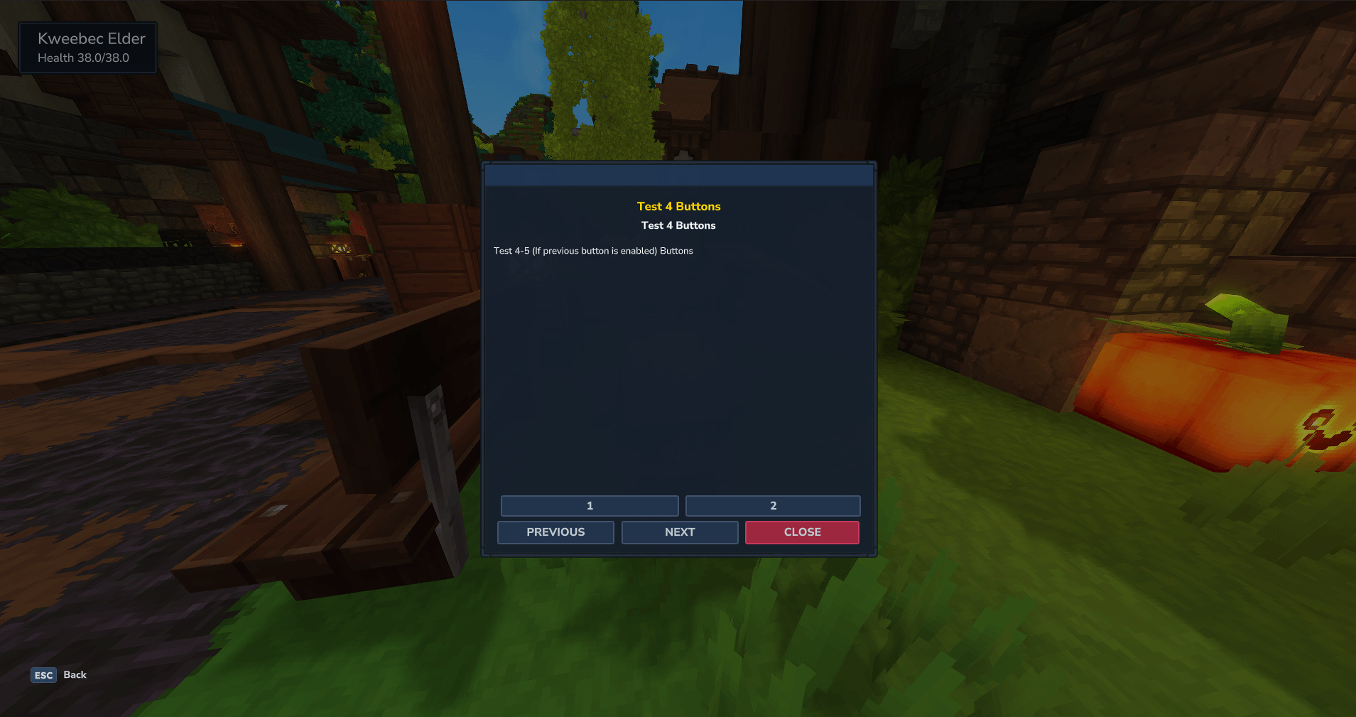 NPC Dialog with multiple response buttons
